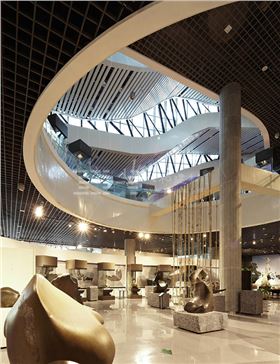 柳州奇石展覽館-鋁單板、條形鋁天花板、鋁格柵吊頂5