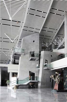 柳州奇石展覽館-鋁單板、條形鋁天花板、鋁格柵吊頂3